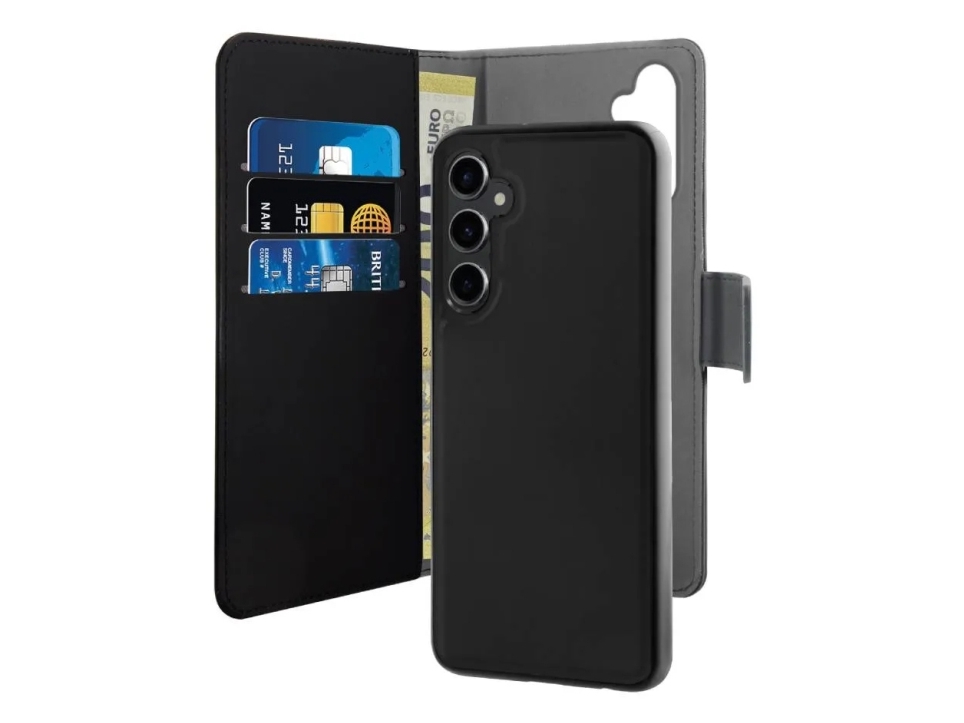 Puro Wallet Detachable, Folio, Samsung, Galaxy S23 Fe, 16,3 Cm (6.4"), Schwarz