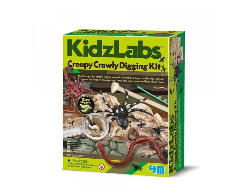 4M Creepy Crawly Digging Kit, Wissenschafts-Spielset, Archäologie