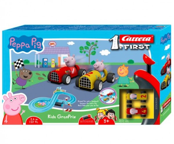 Carrera FIRST Peppa Pig Kids GranPrix, Kilpa-ajoneuvo ja ratasetti, 3 vuosi/vuosia, Monivärinen