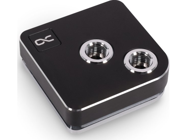 Alphacool 13443, Vandblok, Messing, Kobber, Sort, 1/4", 60 °C, 0,8 Bar