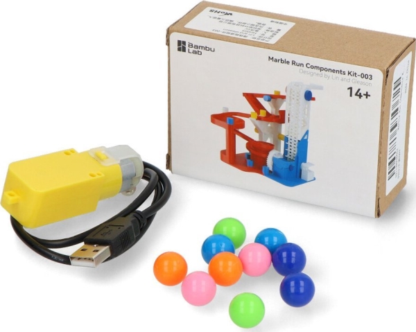 Marble Run Components Kit-003 - elementų rinkinys kamuoliuko takeliui kurti - Bambu Lab