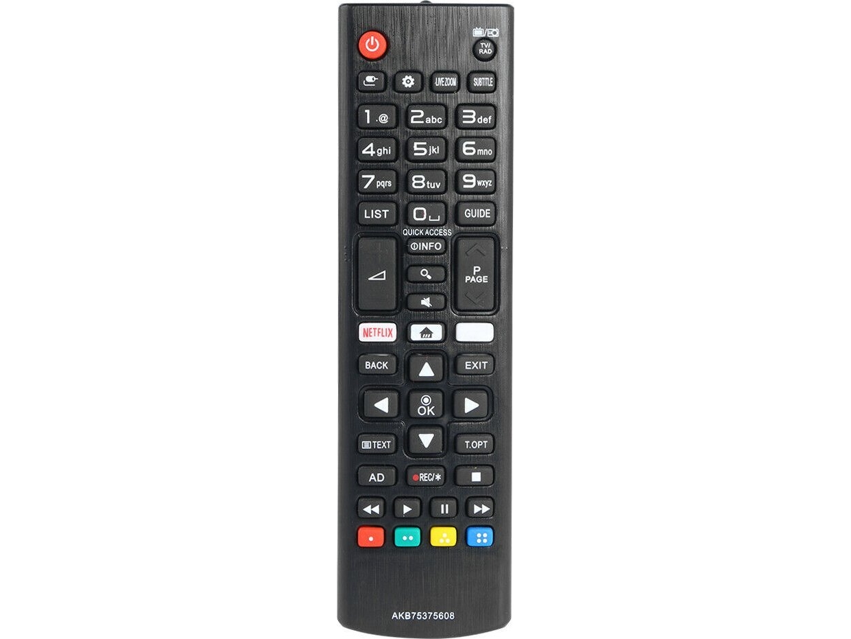 Hq Lxp05608 Lg Tv-Fernbedienung Lcd / Led Akb75375608 Smart / Netflix / Schwarz