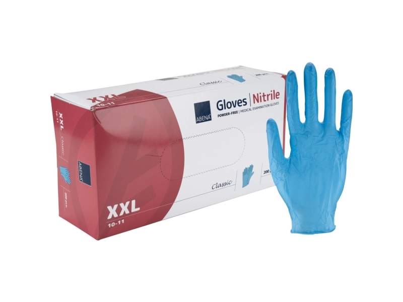 Untersuchungshandschuh, Abena Classic, Xxl, Blau, Nitril