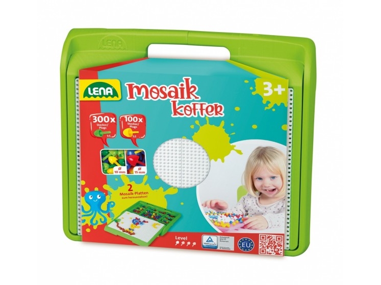 Lena Mosaik SM35615, 3 vuosi/vuosia, Poika/tyttö, 400 kpl, Tšekin tasavalta, Ei alle 36-kuukauden ikäisille lapsille, 45 mm