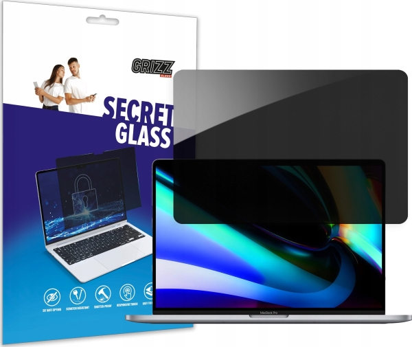 Grizzglass-Filter Grizzglass Secretglass Privacy Glass Til Apple Macbook Pro 16" 2021