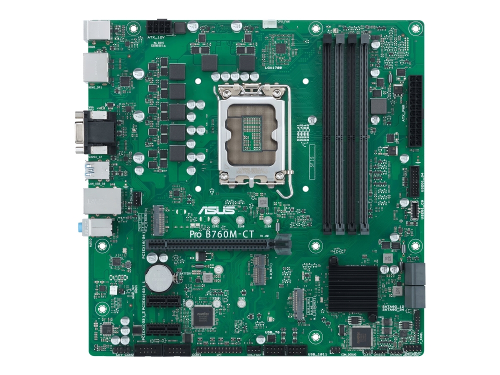 Asus Pro B760m-Ct-Csm, Intel, Lga 1700, Intel Celeron , Intel Pentium Gold, Intel Core I3, Intel Core I5, Intel Core ..., Lga 1700, Ddr5-Sdra