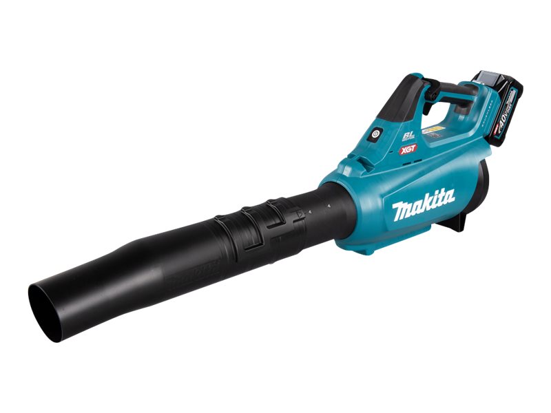 Makita UB001GM101 - Lövblåsare - sladdlös - 40 V - 4 Ah - 0-20000/23000 vpm - 0-960 m³/tim. - 53-64 m/s - 3.69 kg