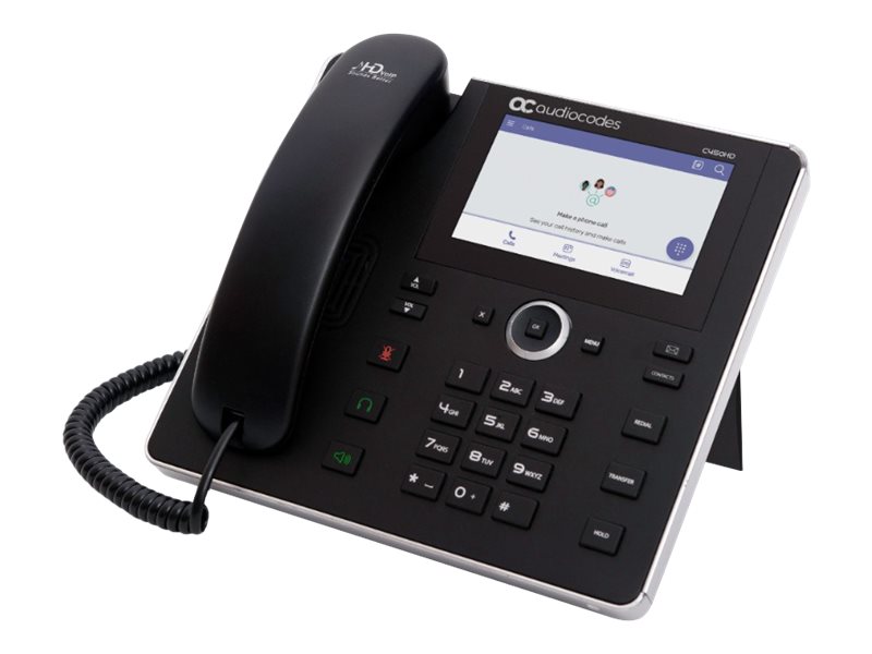 Audiocodes C450hd, Ip-Telefon, Schwarz, Drahtgebundenes & Drahtloses Handgerät, Sip-Info, 8 Zeilen, Tasten