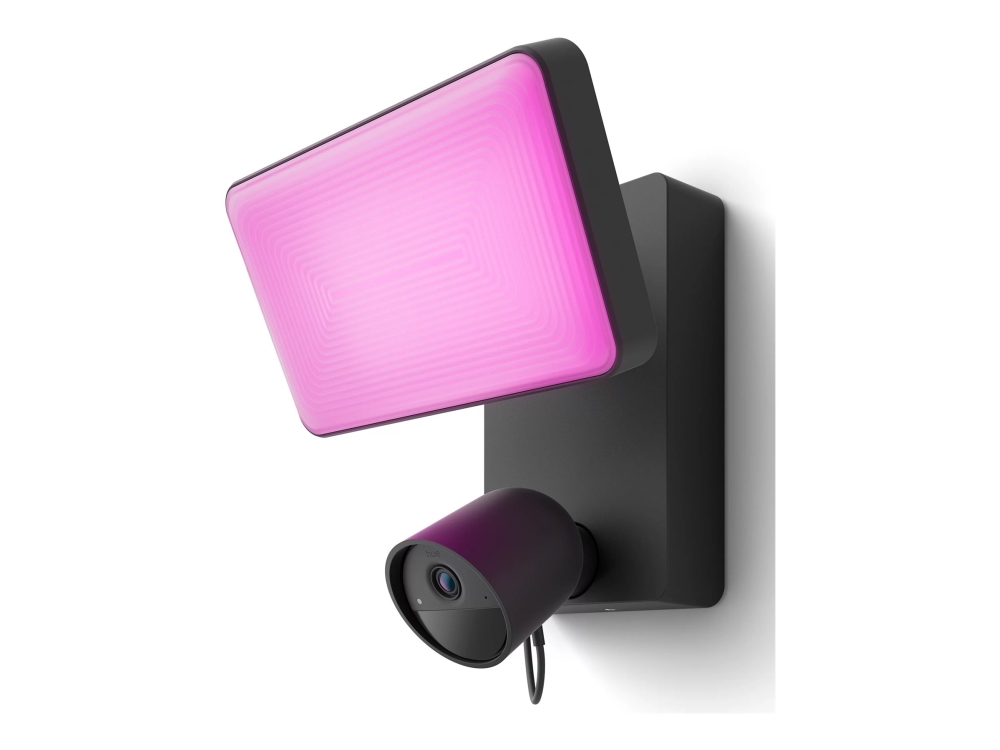Philips Hue Secure Flood Light - Netværksovervågningskamera - Udendørs - Vejrbestandig - Farve (Dag/Nat) - 1920 X 1080 - Audio - Trådløs - Wifi - Zig