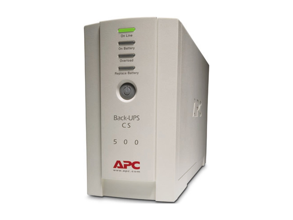 APC Back-UPS CS 500 - UPS - AC 230 V - 300 watt - 500 VA - RS-232, USB - utgangskontakter: 4 - beige