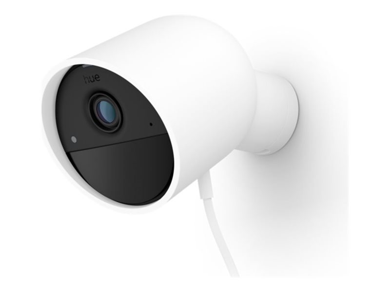 Philips Hue Secure Wired Camera - End-To-End Encryption - 1080P Hd Video - Plugs In To Outlet - Wall Mount Included