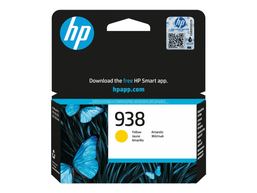 Hp 938 - Gul - Original - Blækpatron
