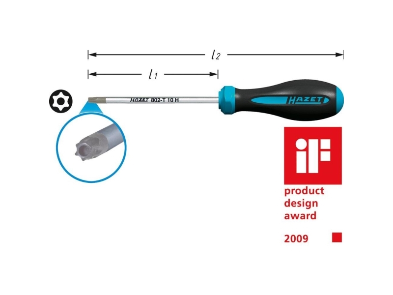 Hazet HAZET Workshop Torx-skruvmejsel Storlek TR 45 Bladlängd: 130 mm | Verktyg & Verkstad - Skruvmejsel - Torxmejlslar | GameStuff