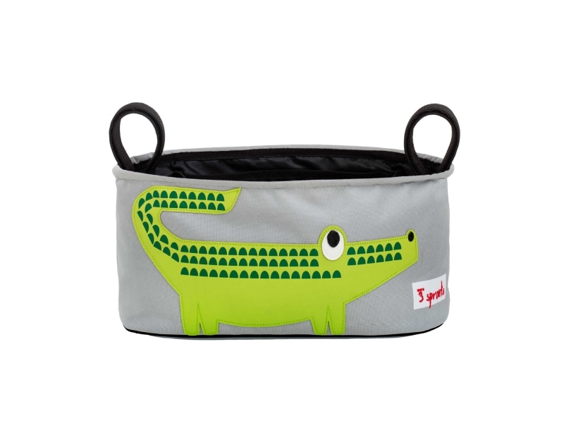 3 Sprouts Opbevaringskurv til klap- og barnevogn (Stroller organizer), Krokodille