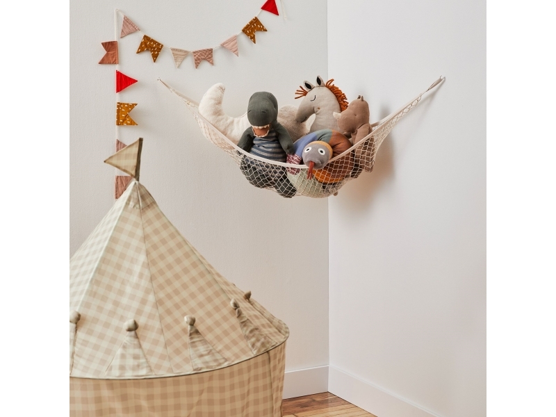 3 Sprouts Hängmatta för leksaker, Beige | Andra leksaksmärken - A-E - 3 groddar | GameStuff