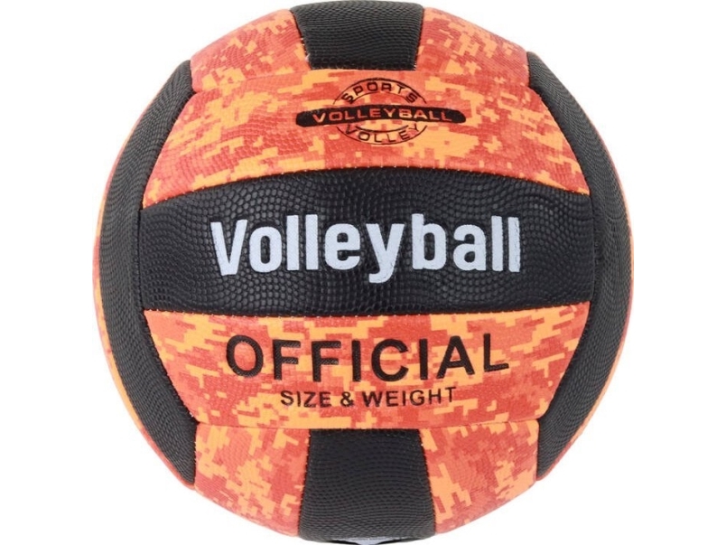 LeanToys bold til volleyball orange str. 5 farverig