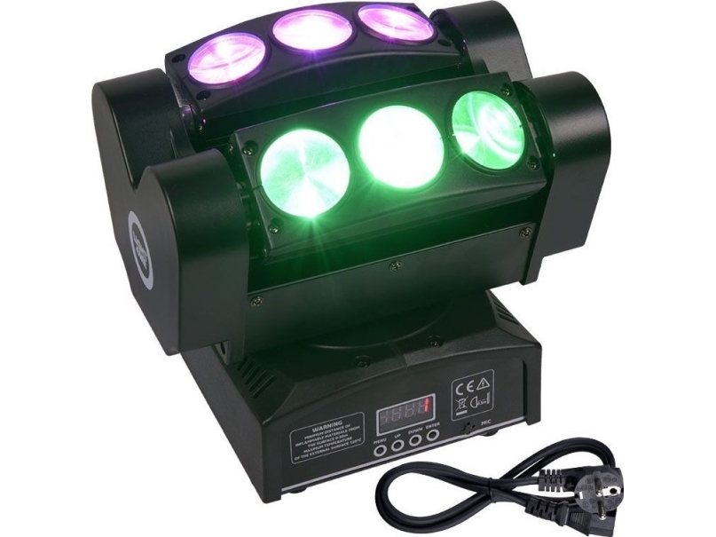 Light4me Light4me Spider Head 6X10 Disco-Effekt Moving Head