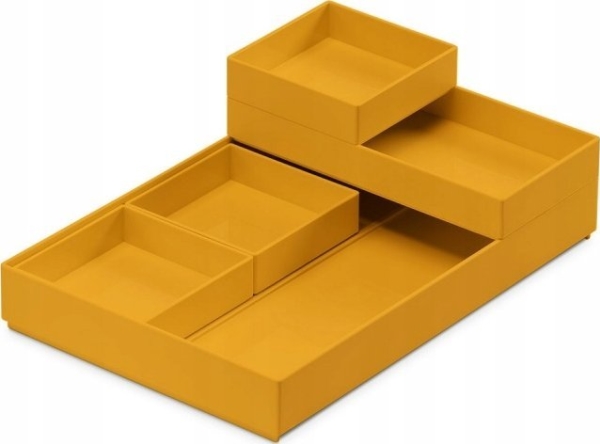 MOXOM Modular Tray, 250x170x35mm, 5 st, gul | Möbler - Tillbehör - Modulsystem | GameStuff