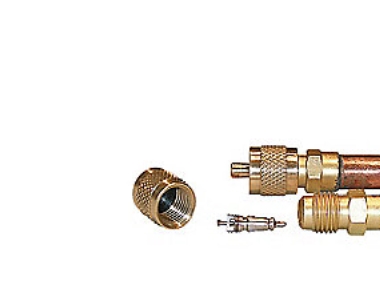 adgangsventil, 5/16 - Loddefitting med procesrør og schraderindsats - (5 stk.) | Ventiler och avstängningskranar | GameStuff