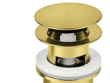 Damixa Komplettes Bodenventil - Push-Up Bodenventil In Gebürstetem Messing Pvd