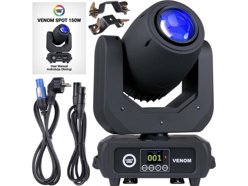 LIGHT4ME LIGHT4ME LIGHT4ME VENOM SPOT 150W liikkuva pää LED lavan valaistus