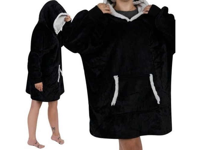 XXL sweatshirt - blanket juodas Ruhhy 24403