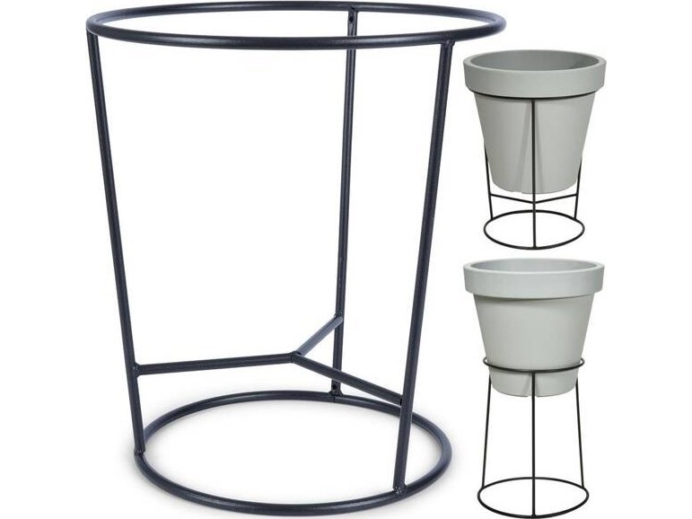 Vilde Metal Urtepottestativ Sort Dobbeltsidet 37X41 Cm