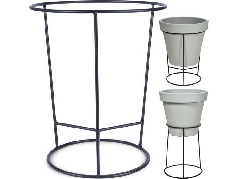 Vilde metallställ för blomkrukor svart dubbelsidig 45x53cm | Trädgården - Trädgårdstillbehör - Krukor & Kannor | GameStuff