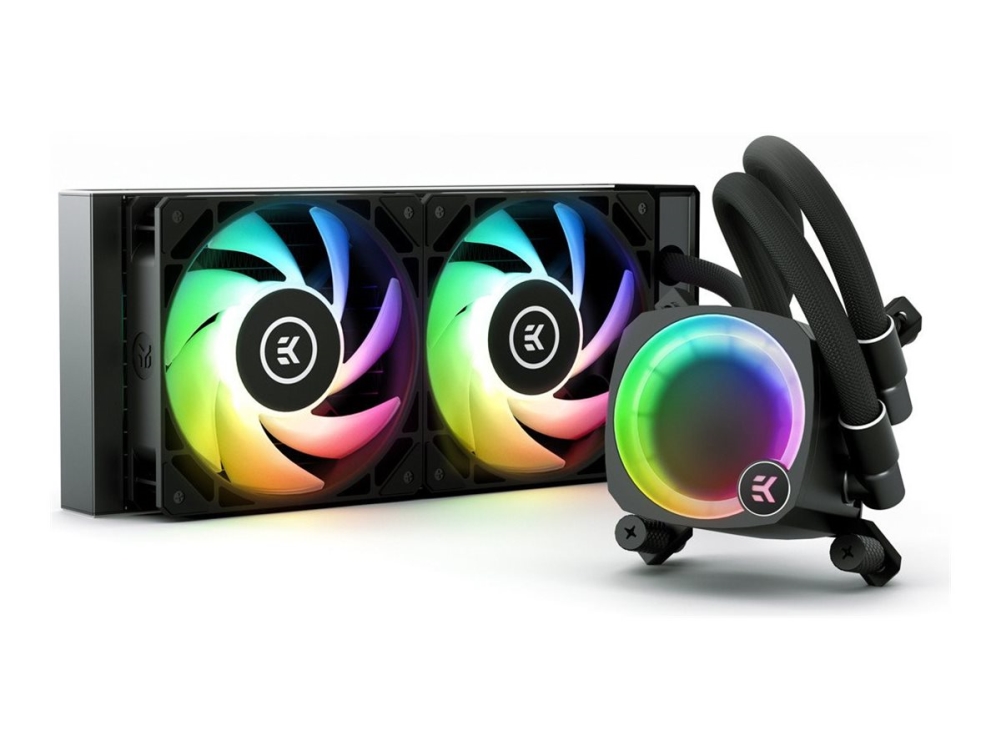 Ekwaterblocks Nucleus Aio Cr240 Lux Rgb Processors Flydende Kølesystem Radiatorstørrelse: 240 For: Lga1150 Lga1151 Lga1155 Lga1156