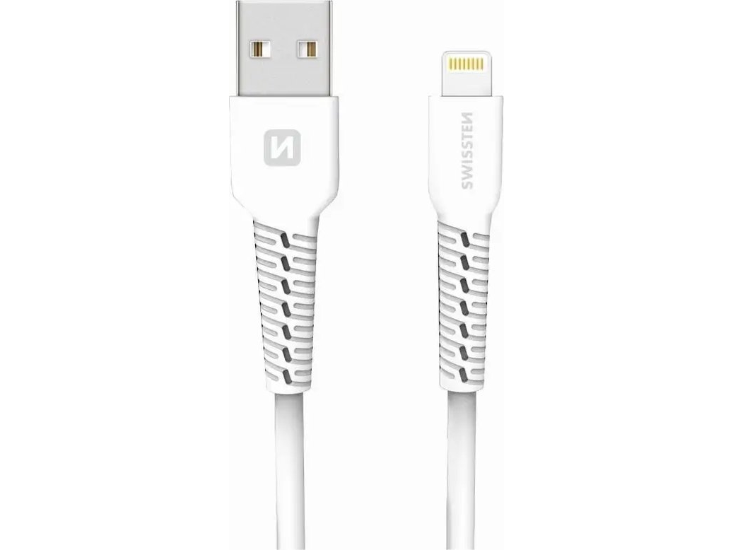Swissten Basic Fast Charge 3A Lightning (Md818zm/A) Daten- Und Ladekabel 1M Weiß