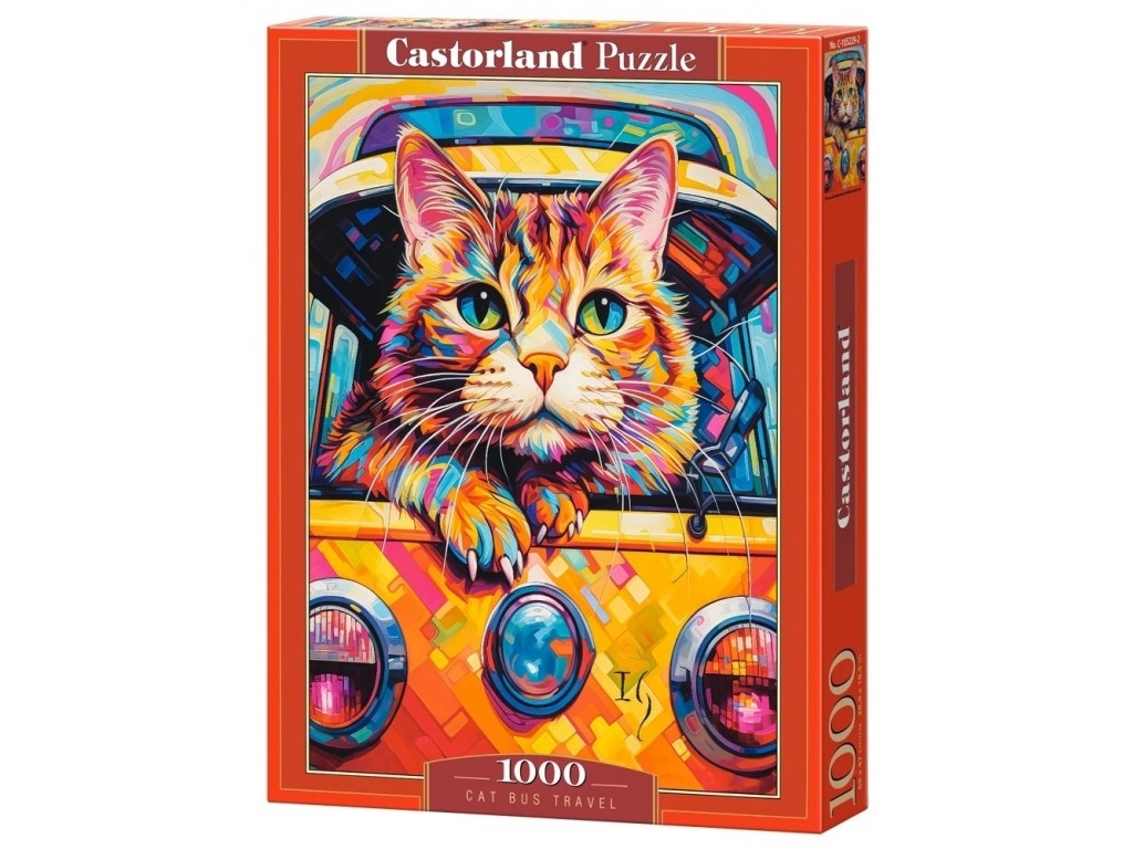 Castor Puzzle 1000 Teile Katze Bus Travel