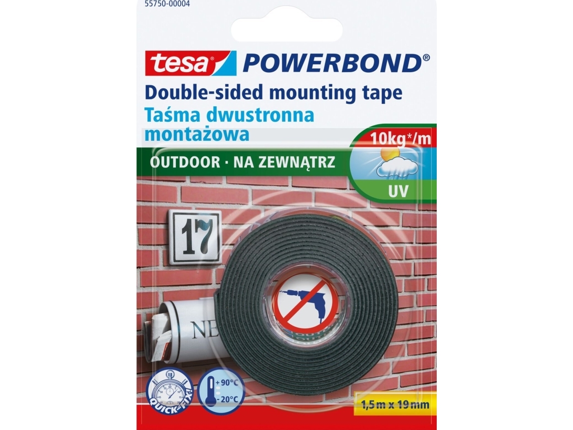 Tesa Taśma montaż.dwustr.pian.na zew.5m:19mm (do 1kg na 10cm) pro | Papper & Emballage - Vitt papper - Vitt A3 | GameStuff