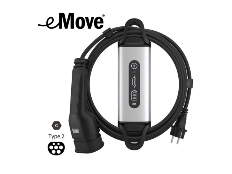 DEFA eMove 6A transportabel lader til 230V, 6m kabel | Bilvård & Biltillbehör - Garage utrustning - Laddningsställ & Laddkablar | GameStuff