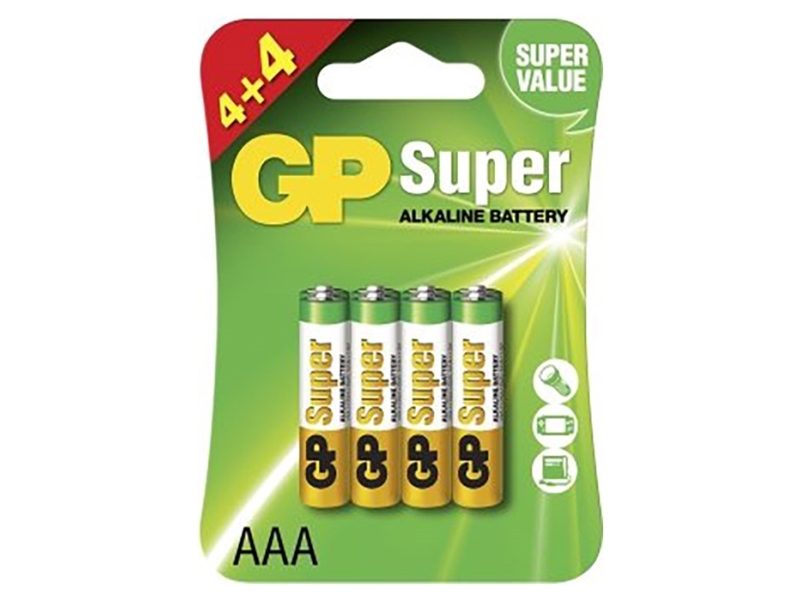 Gp lr03/aaa batterier 8 stk. | Datortillbehör - Laddare & Batterier - Övriga batterier | GameStuff