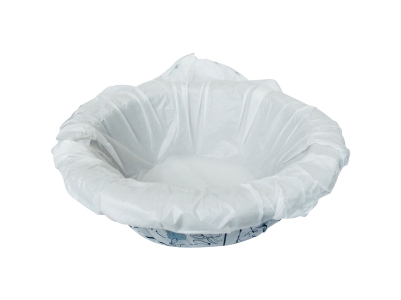 Tvättställ, Curas Hygiene Pulp, rund, inkl. beläggningspåse - (4 st.) | Hälsa - Personlig vård - Övriga | GameStuff