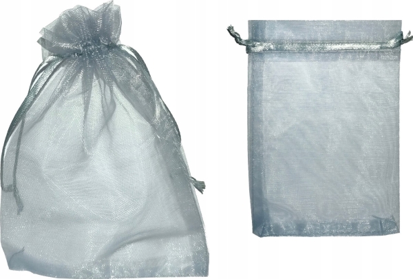 MFP papir organza poser sølv 15x10 cm 10 stk