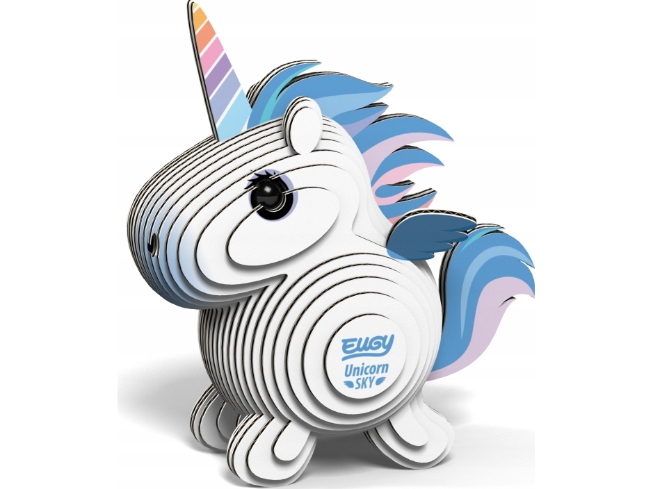 Fat Brain Toys Eugy Das Blaue Einhorn 3D Eco Puzzle