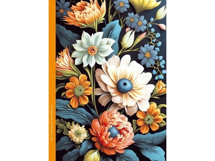Fresh Dekoratives Notizbuch 143X200/48K Gitter Tw Flora Fresh |