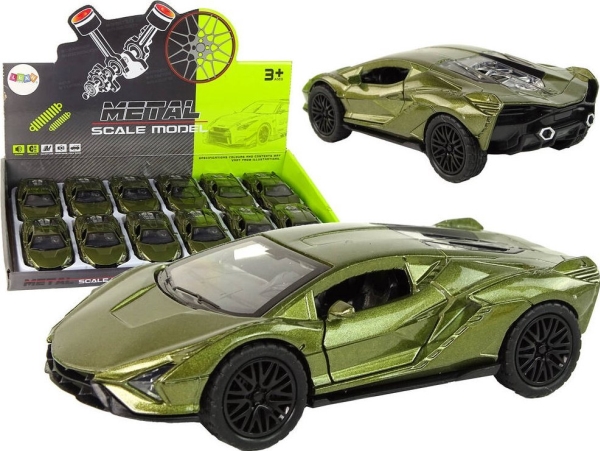 LeanToys bil med fjäderdrift 1:36, ljus & ljud Grön | Leksaker - Bilar och andra fordon - Leksaksbilar | GameStuff