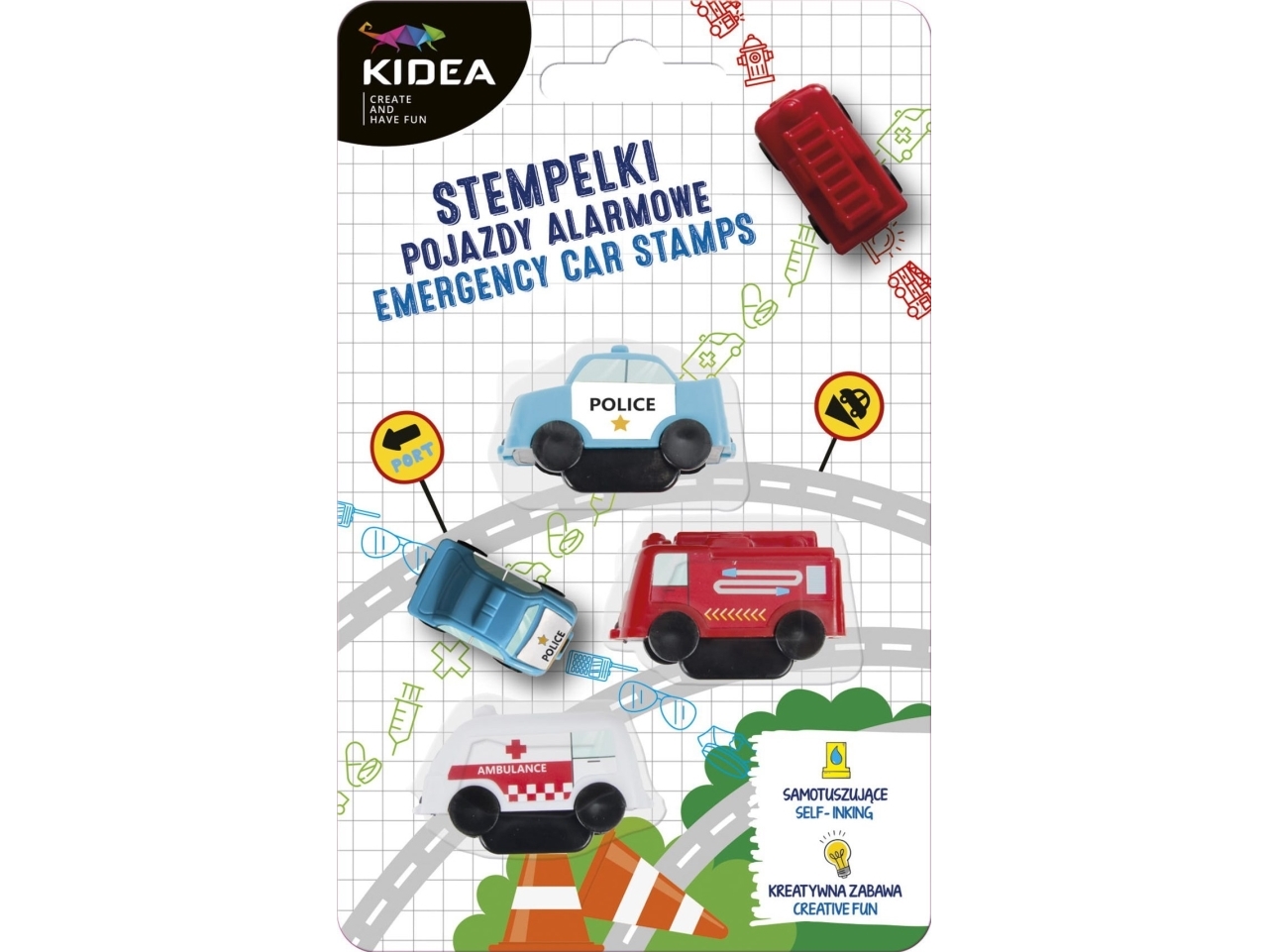 Stamps Emergency Vehicles 3 Pieces Kidea