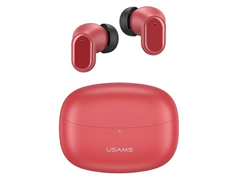 Usams Bluetooth 5.1 Tws Bh Series Wireless Earphones Red Bhubh03
