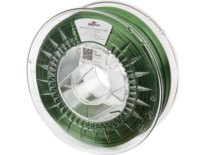 Spectrum Filaments 80266 Pla Silk Filament Pla Silk Glossy 1.75 Mm 1000 G Tropical Green, Grün 1 Stück
