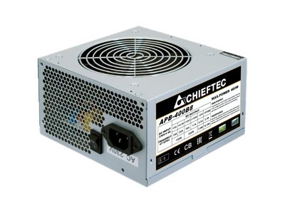 Chieftec Value Series Apb-400B8 - Gamer Series - Strømforsyning (Intern) - Atx12v 2.3 - Ac 230 V - 400 Watt - Aktiv Pfc - Sølv