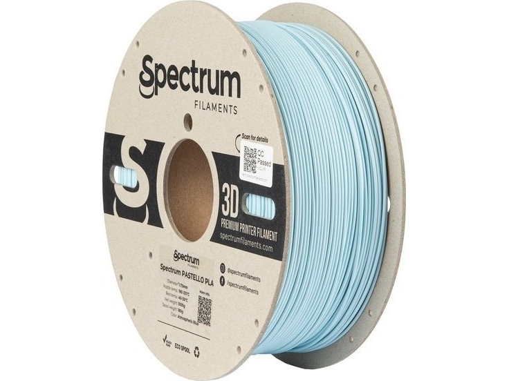 Spectrum Filaments 80711 Pastel Pla Filament Pla-Plast Mat 1,75 Mm 1000 G Atmospheric Blue, Blau, Pastell 1 Stk