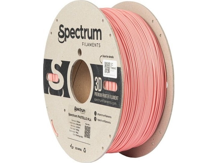 Spectrum Filaments 80730 Pastel Pla Filament Pla Kunststoffmatte 1,75 Mm 1000 G Flamingorot, Rot, Pastell 1 Stk