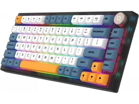 Aqirys Tastatur Aqirys Mekanisk Tastatur 75 %/82 Taster Dual Mode: Wirelles&Bt+Wired Libertas Svart