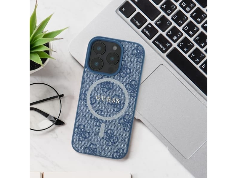 Guess Guess GUHCP16LPSQSQSP iPhone 16 Pro 6.3 rózowy/pink hardcase Quilted Metal Logo