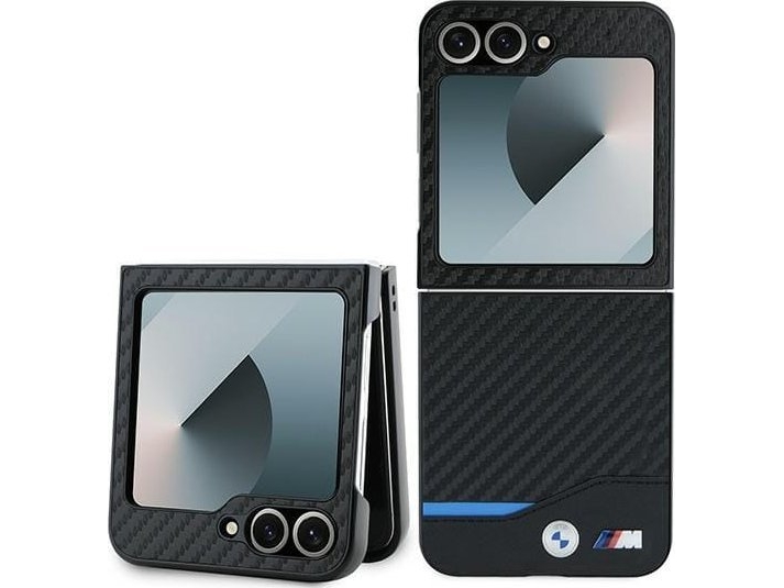 Etui Bmw Carbon Blue Line Na Samsung Galaxy Z Flip 6 - Sort