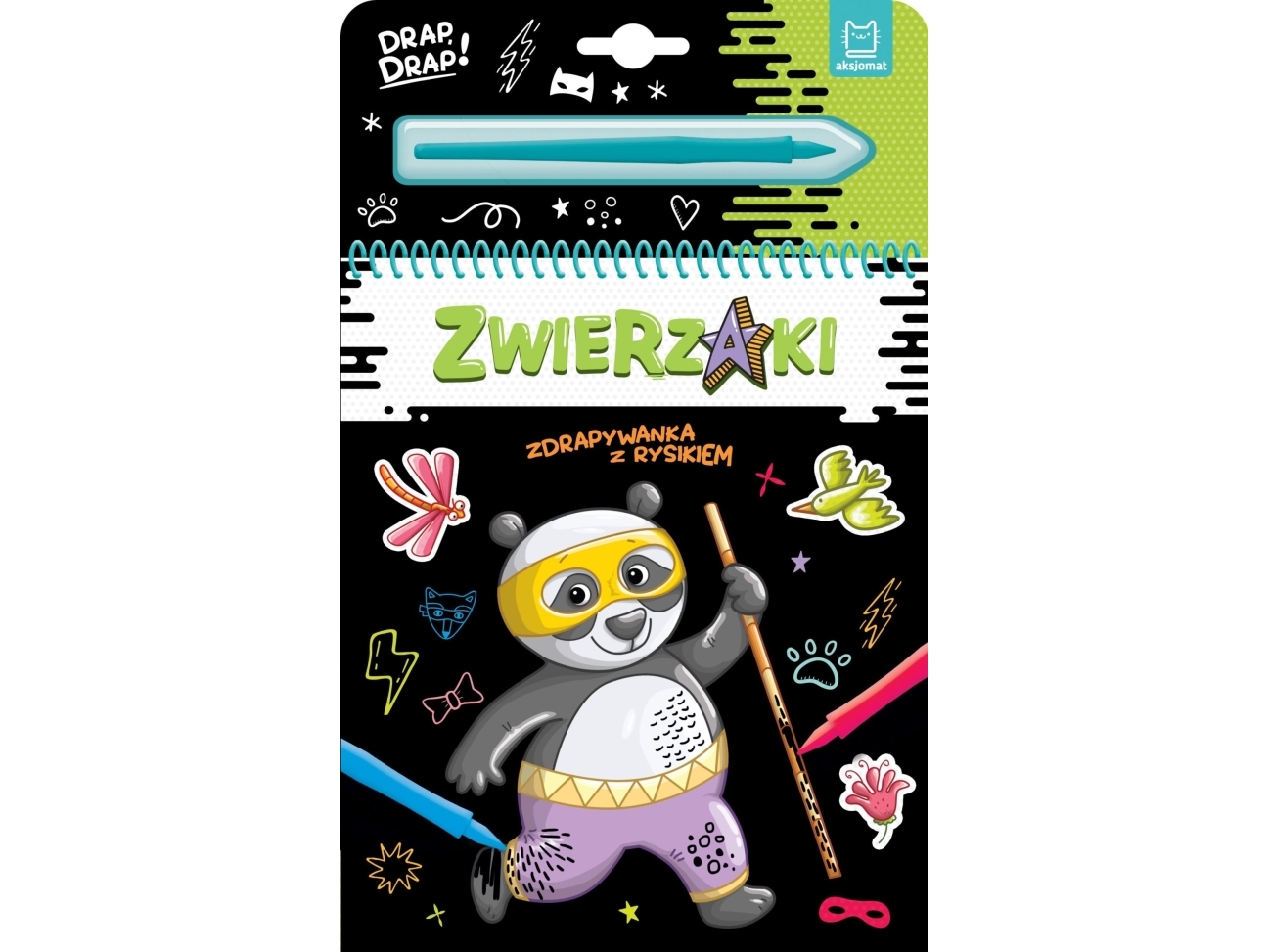 Axiom Scratch Pad Med Stylus Animals 36999