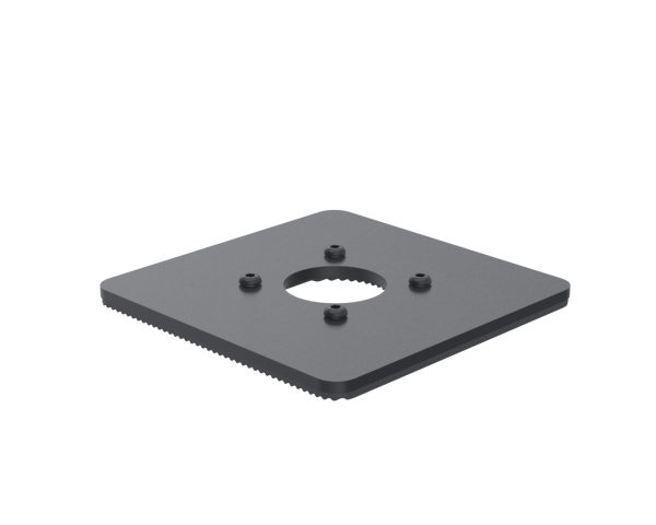 150X150mm Grundplatte 5Mm - Schwarz